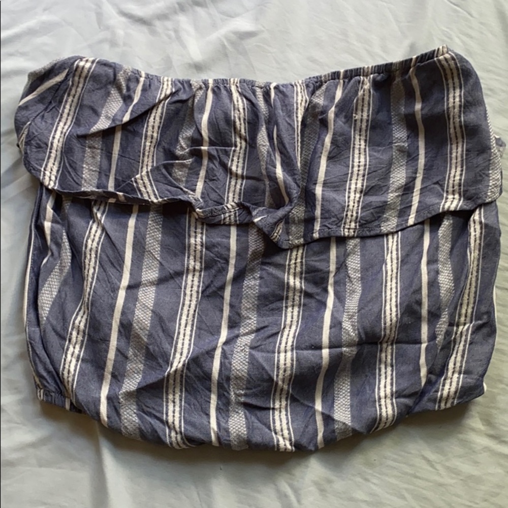 Strapless blouse top